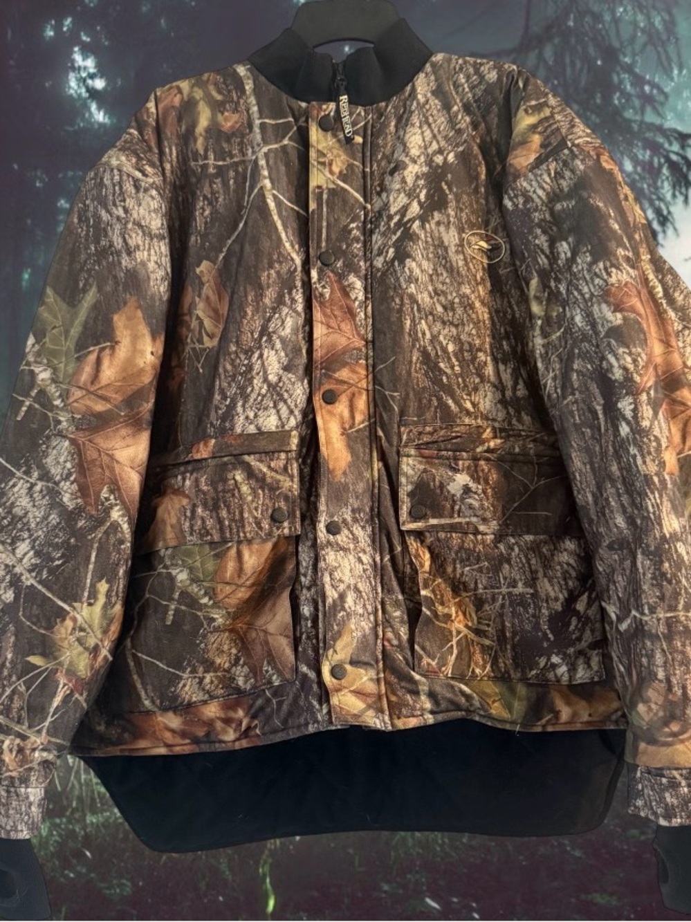 Bone Dry Red Head Mens XL Waterproof Windproof Realtree Camo Hunting Coat